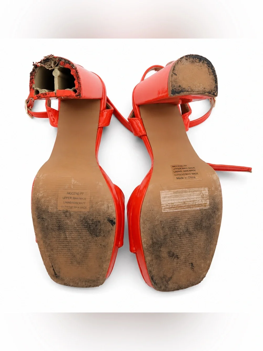 Livia Miller Orange Platform Heels